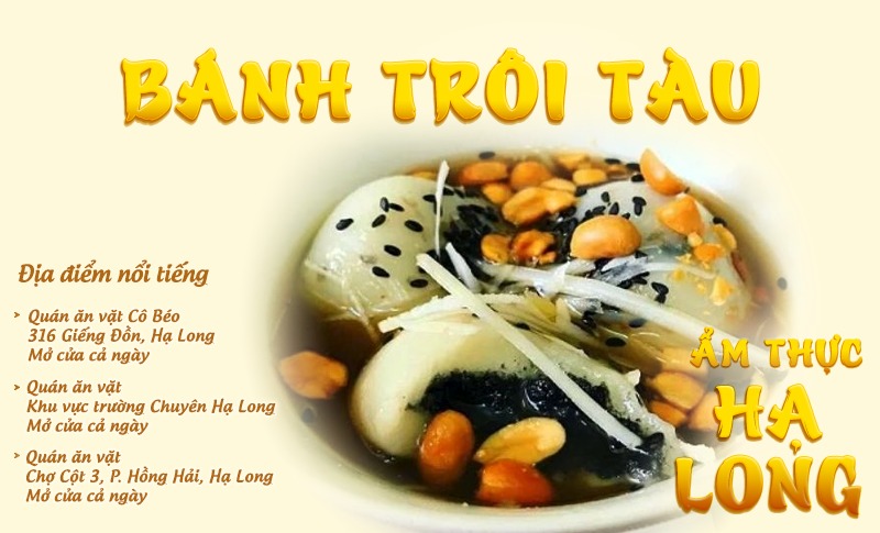 Bánh trôi tàu | Food tour Hạ Long