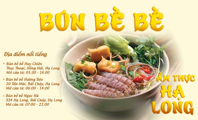 Bún bề bề | Food tour Hạ Long