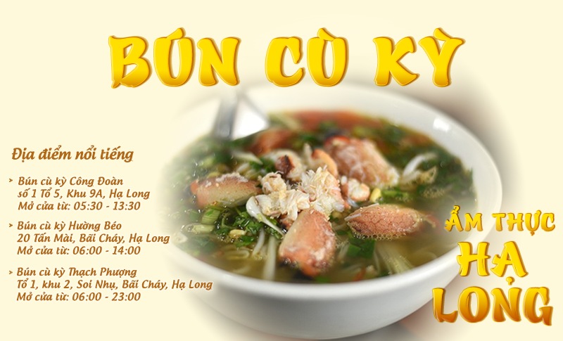 Bún cù kỳ | Food tour Hạ Long