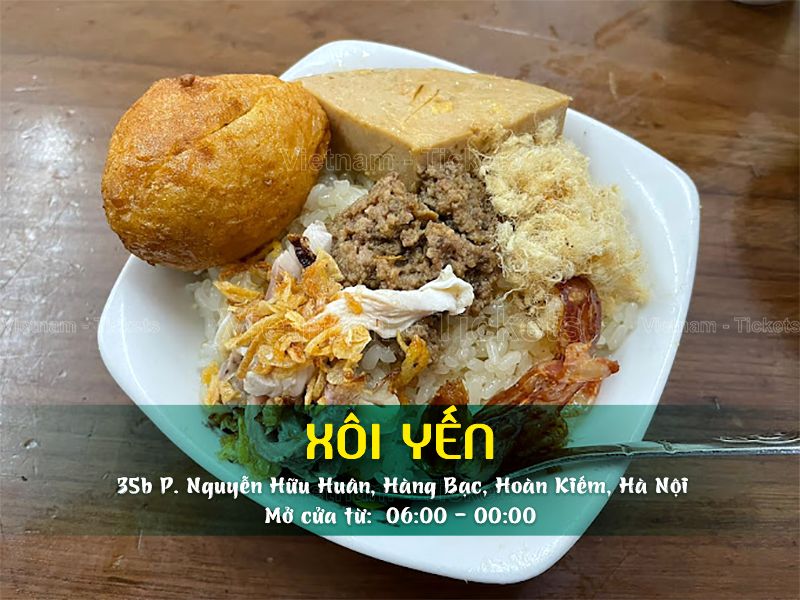 Xôi Yến | Food tour Hà Nội