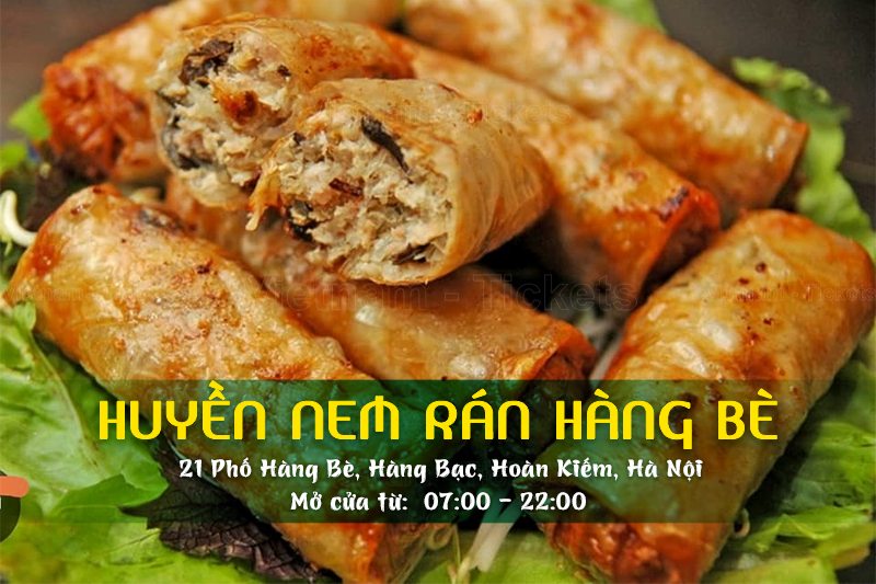 Huyền nem rán - Hàng Bè | Food tour Hà Nội