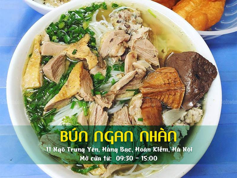 Bún ngan Nhàn | Food tour Hà Nội