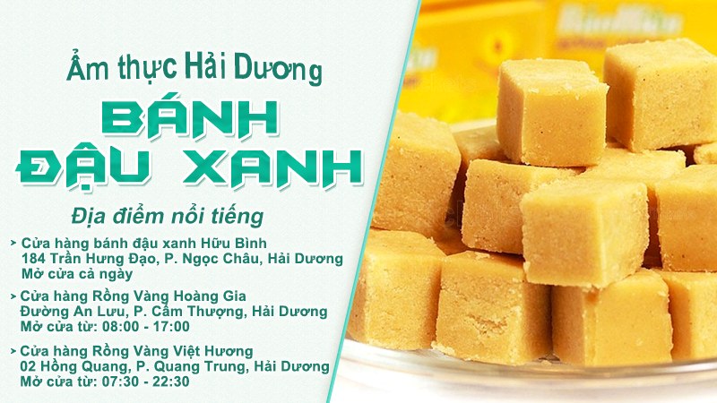 Bánh đậu xanh | Food tour Hải Dương