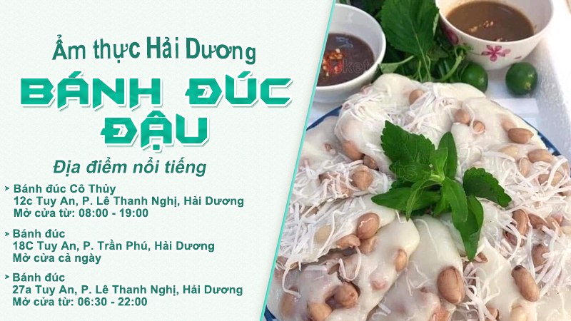 Bánh đúc lạc (đậu) | Food tour Hải Dương