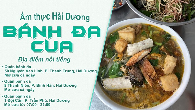 Bánh đa cua | Food tour Hải Dương