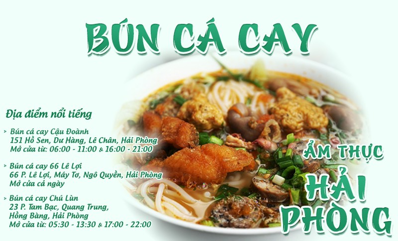 Bún cá cay | Food tour Hải Phòng