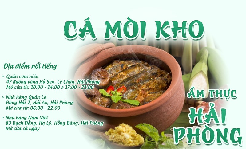 Cá mòi kho | Food tour Hải Phòng