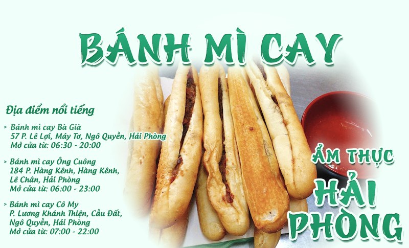 Bánh mì cay | Food tour Hải Phòng