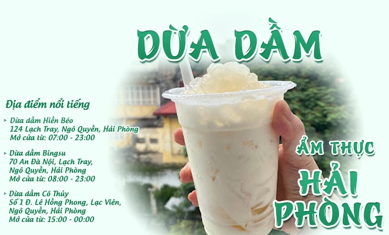 Dừa dầm | Food tour Hải Phòng