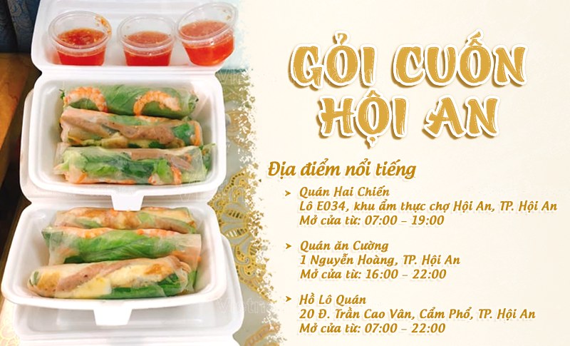 Gỏi cuốn | Food tour Hội An