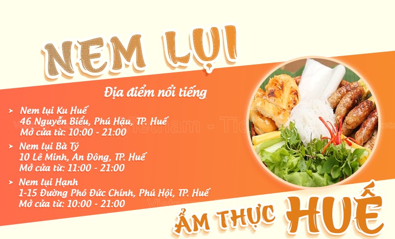 Nem lui | Food tour Huế  ​