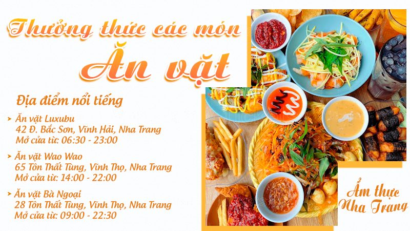 Thưởng thức các món ăn vặt | Food tour Nha Trang