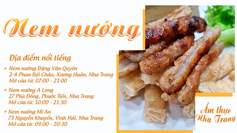 Nem nướng | Food tour Nha Trang