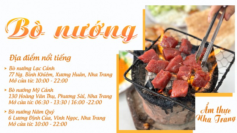 Bò nướng | Food tour Nha Trang