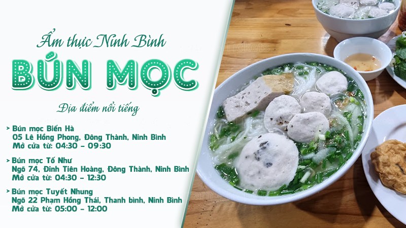 Bún mọc | Food tour Ninh Bình