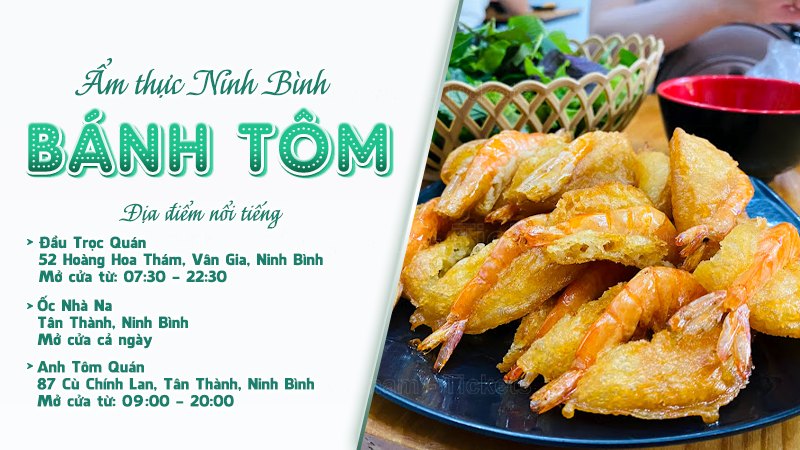 Bánh tôm | Food tour Ninh Bình