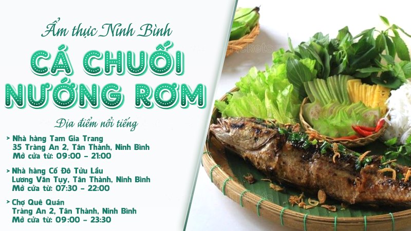 Cá chuối nướng rơm | Food tour Ninh Bình