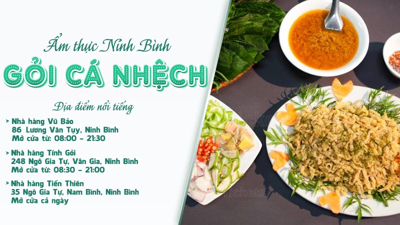 Gỏi cá nhệch | Food tour Ninh Bình