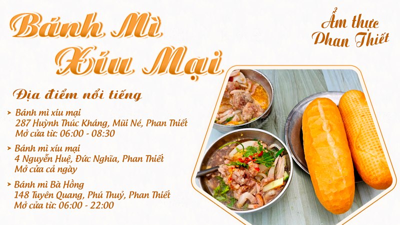 Bánh mì xíu mại | Food tour Phan Thiết