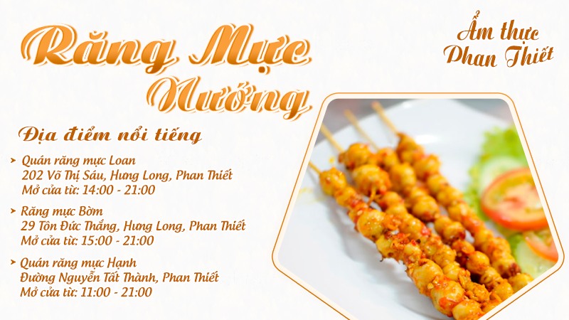 Răng mực nướng | Food tour Phan Thiết