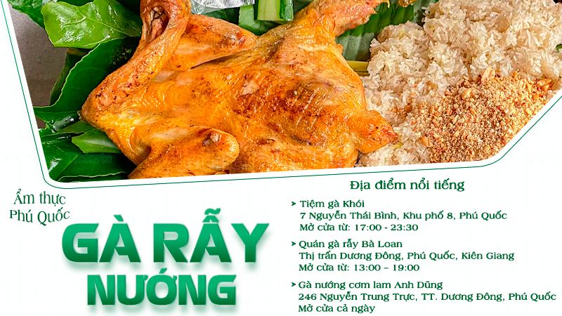 Gà rẫy nướng | Food tour Phú Quốc