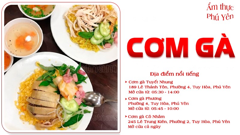 Cơm gà | Food tour Phú Yên