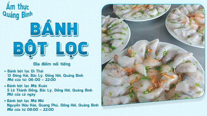 Bánh bột lọc | Food tour Quảng Bình