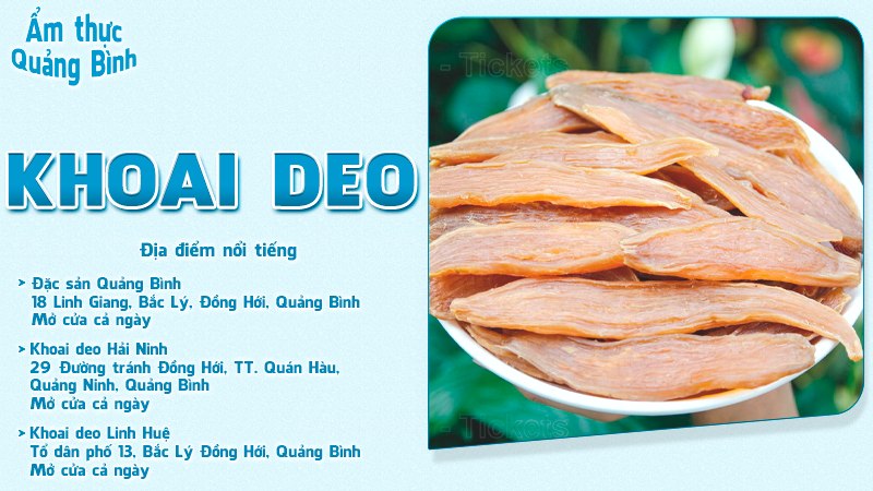 Khoai deo | Food tour Quảng Bình