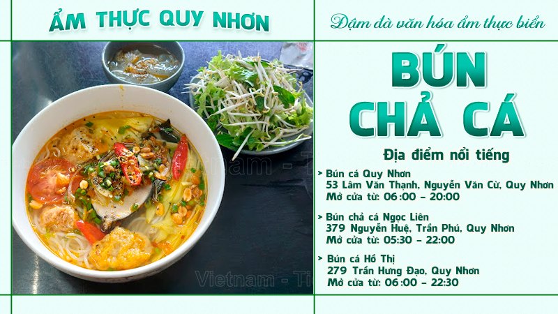 Bún cá & bún chả cá | Food tour Quy Nhơn