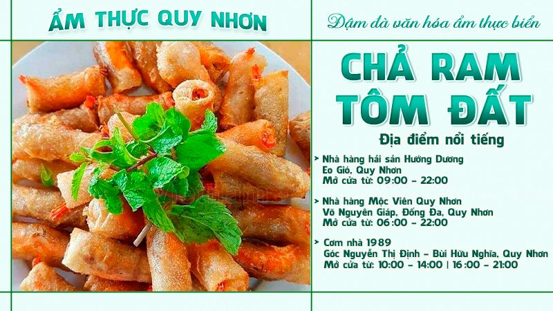 Chả ram tôm đất | Food tour Quy Nhơn