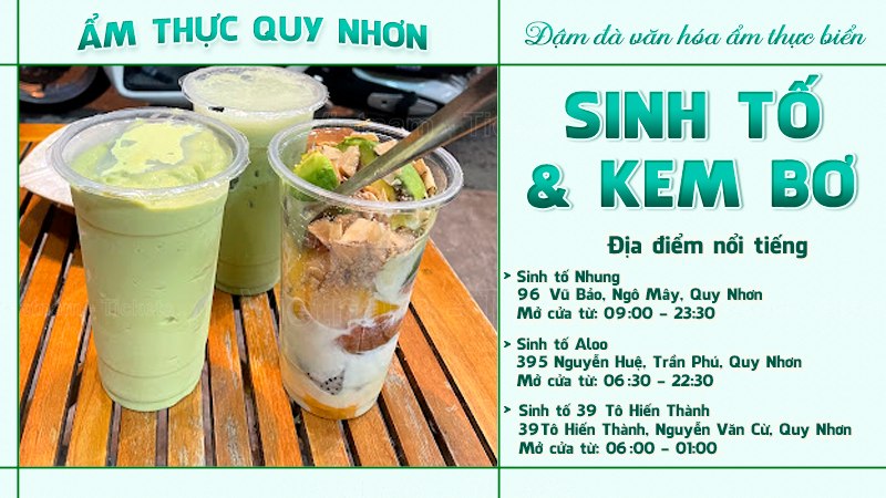 Sinh tố & kem bơ | Food tour Quy Nhơn