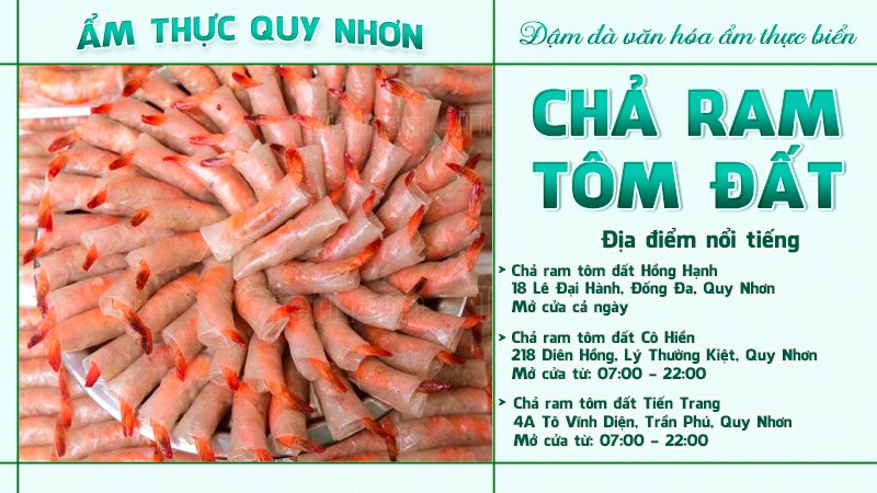 Chả ram tôm đất | Food tour Quy Nhơn