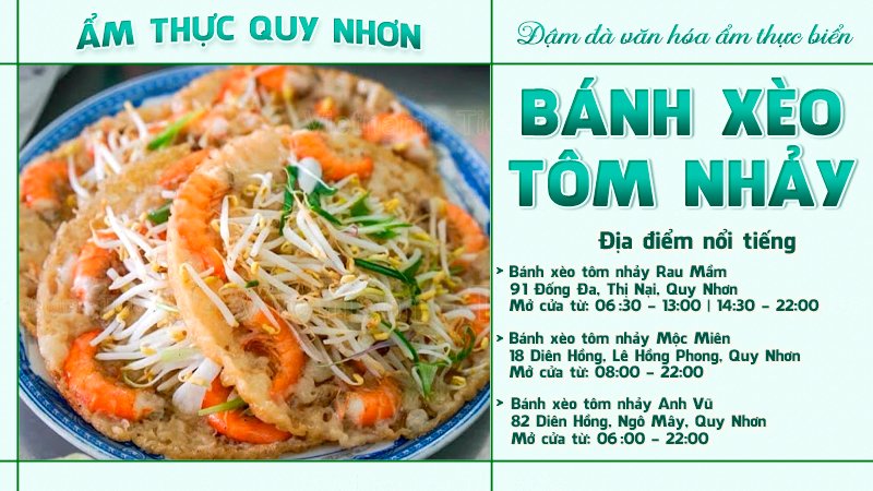 Bánh xèo tôm nhảy | Food tour Quy Nhơn