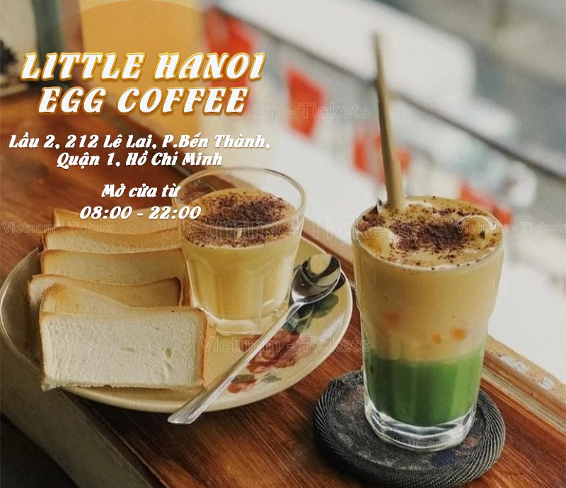 Little Hanoi Egg Coffee - Lê Lai | Food Tour Sài Gòn