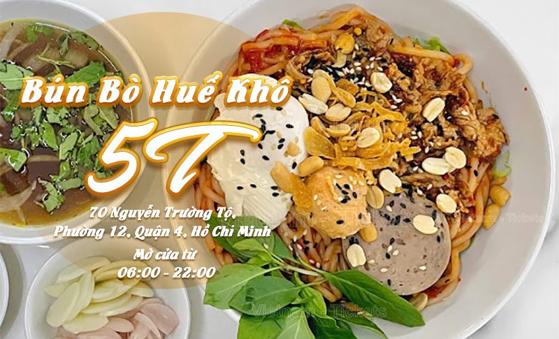 Bún bò Huế 5T - Nguyễn Trường Tộ | Food Tour Sài Gòn