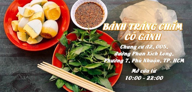 Bánh tráng chấm Cô Gánh - CC Phan Xích Long | Food Tour Sài Gòn