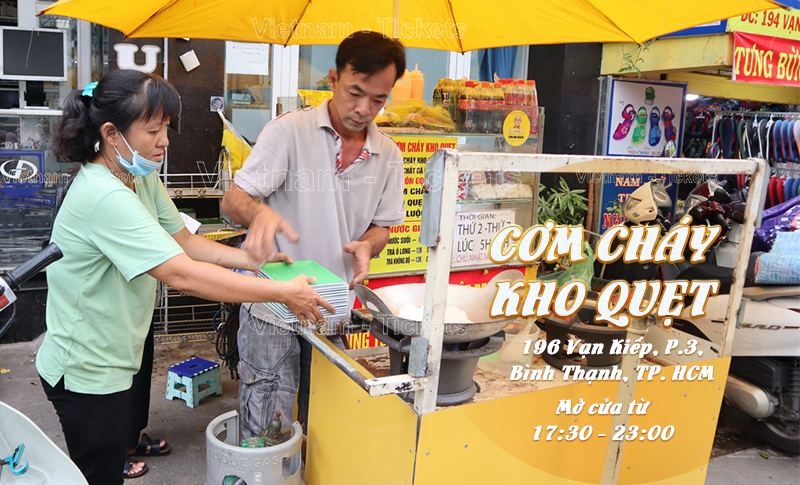 Cơm cháy kho quẹt - Vạn Kiếp | Food Tour Sài Gòn