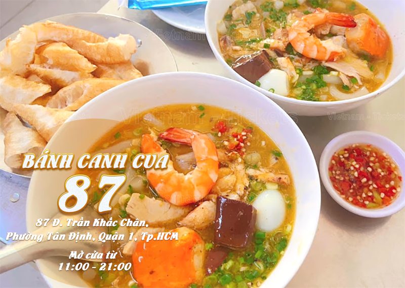 Bánh canh cua 87 - Trần Khắc Chân | Food Tour Sài Gòn