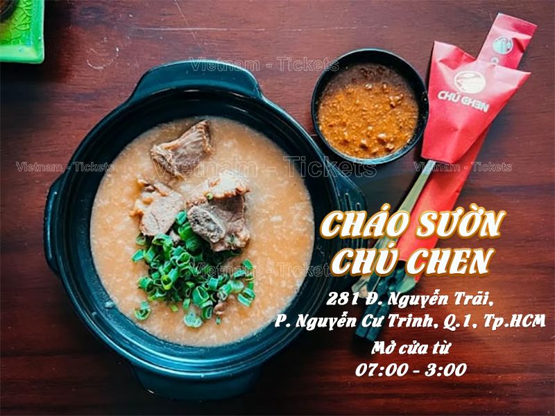 Cháo sườn Chú Chen - Nguyễn Trãi | Food Tour Sài Gòn