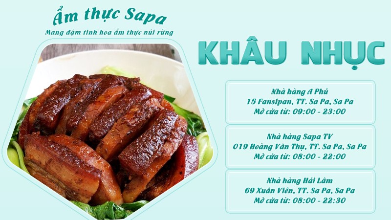 Khâu nhục | Food tour Sapa