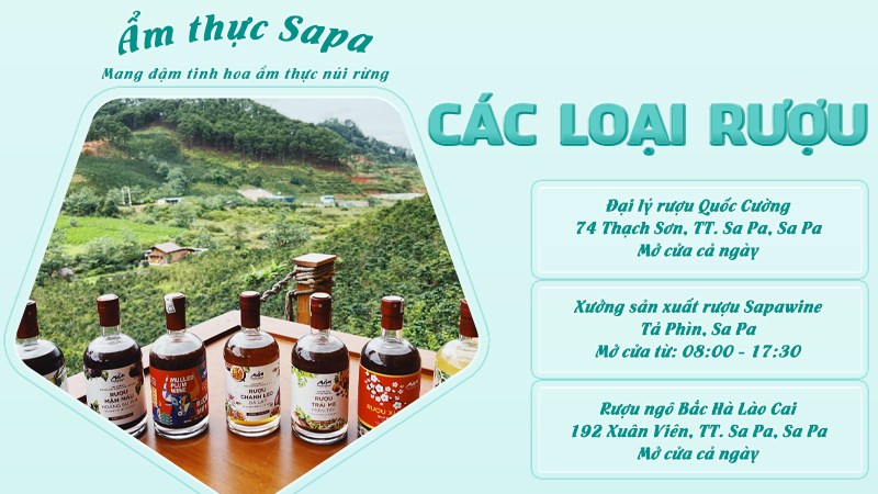 Các loại rượu Tây Bắc | Food tour Sapa