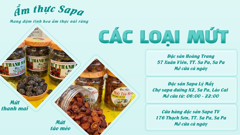 Mứt táo mèo & mứt thanh mai | Food tour Sapa