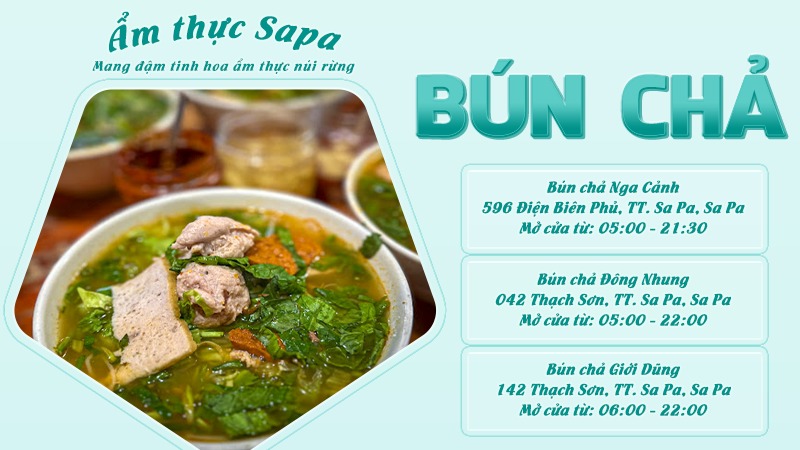 Bún chả | Food tour Sapa