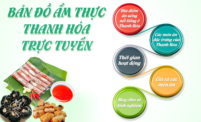 Bản đồ ẩm thực Thanh Hóa trực tuyến cung cấp nhiều điều hữu ích cho hành trình khám phá của bạn | Food Tour Thanh Hóa