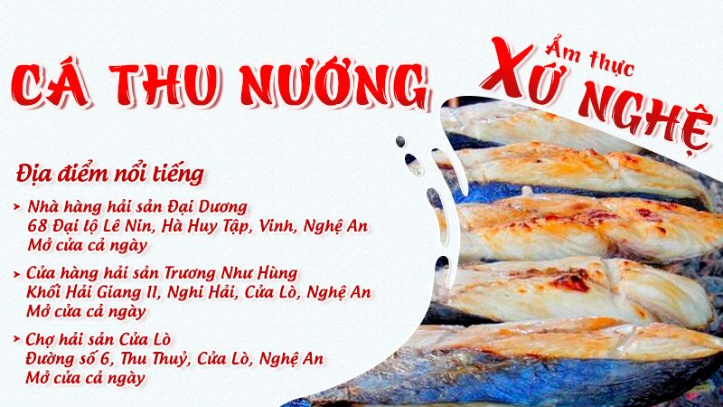 Cá thu nướng | Food tour Vinh