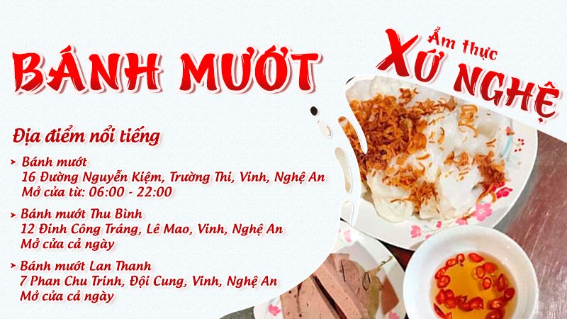 Bánh mướt | Food tour Vinh