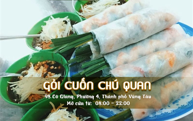 Gỏi cuốn Chú Quan | Food tour Vũng Tàu