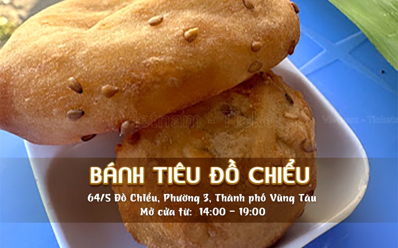 Bánh tiêu Đồ Chiểu | Food tour Vũng Tàu