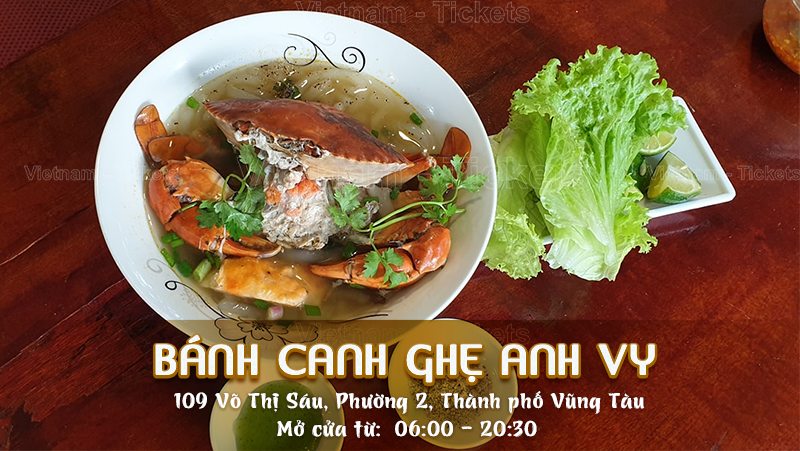 Bánh canh ghẹ Anh Vy | Food tour Vũng Tàu