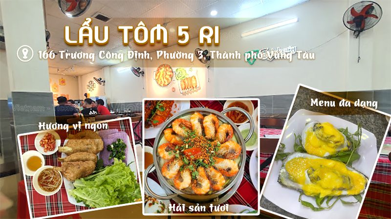 Lẩu tôm 5 Ri | Food tour Vũng Tàu